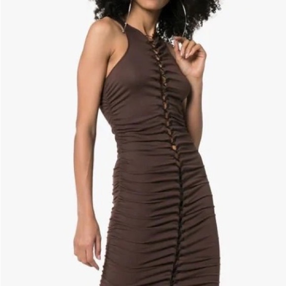 Unravel Project Ben Taverniti Black Lace Up RUNWAY Dress M NWT - Picture 13 of 16